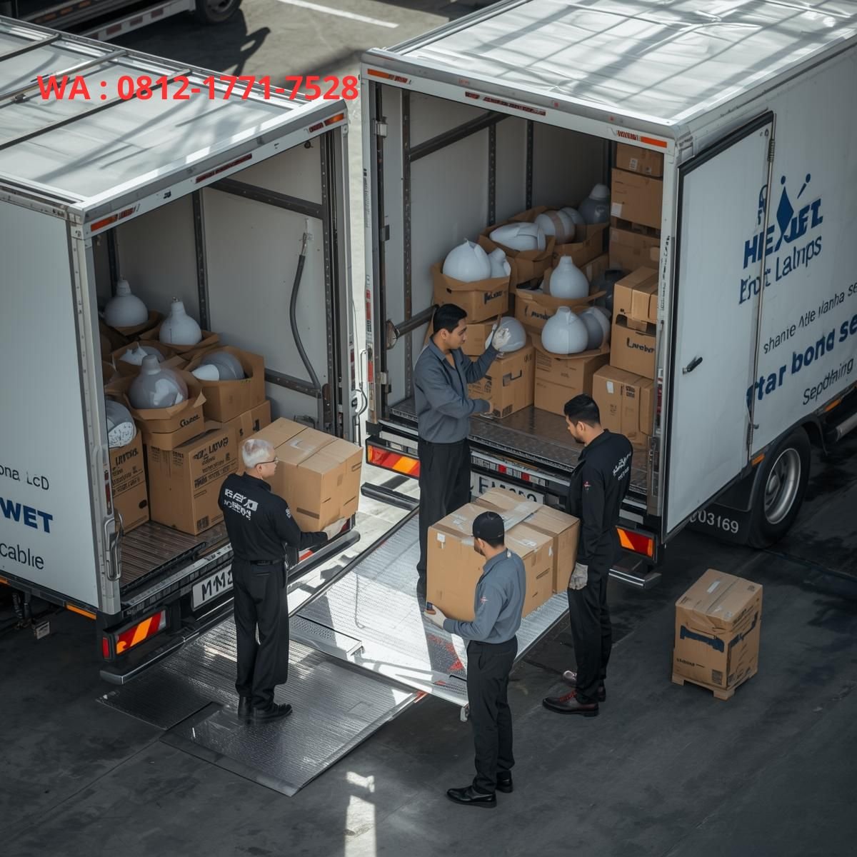 aktifitas distributor&pengiriman lampu led