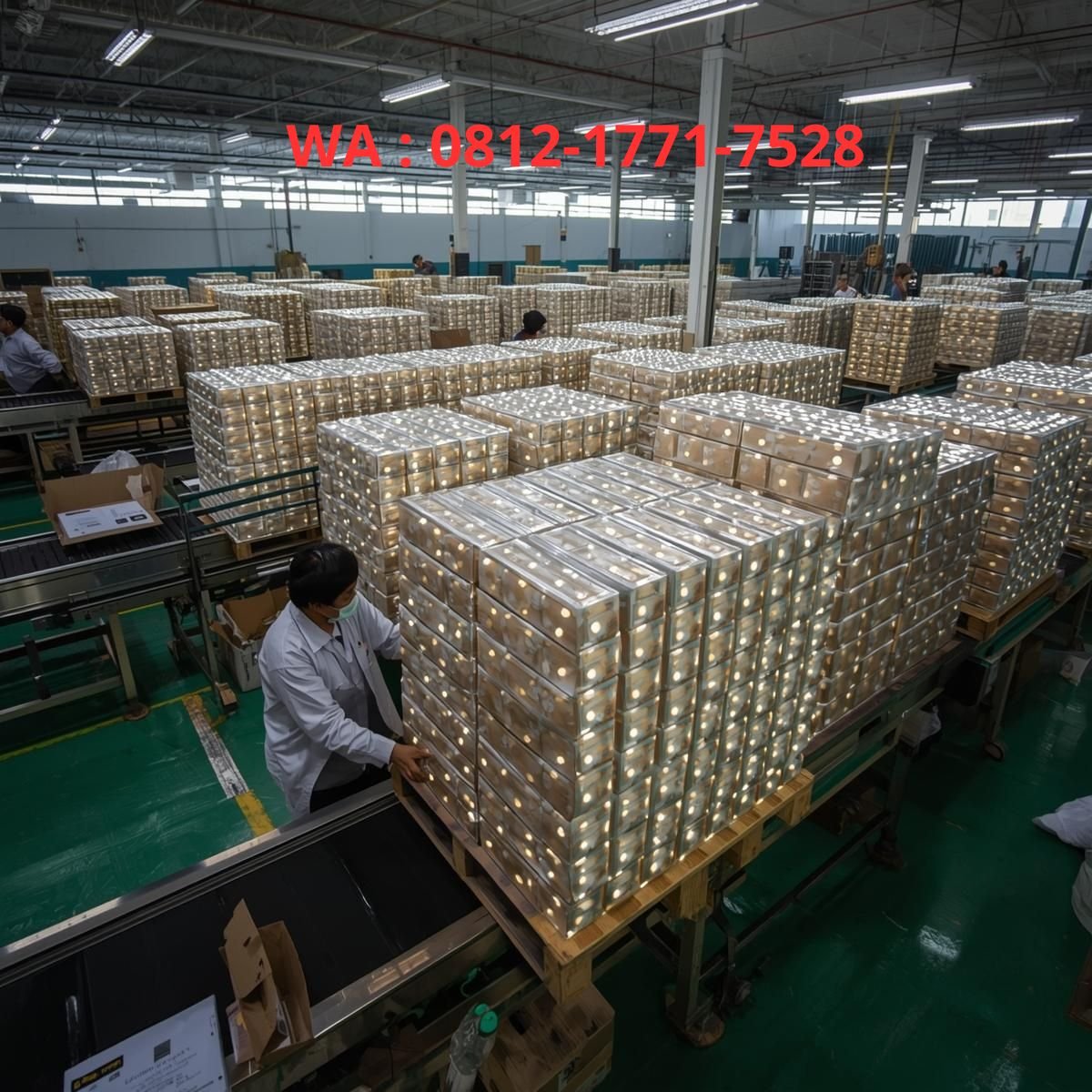 pengemasan produk lampu led