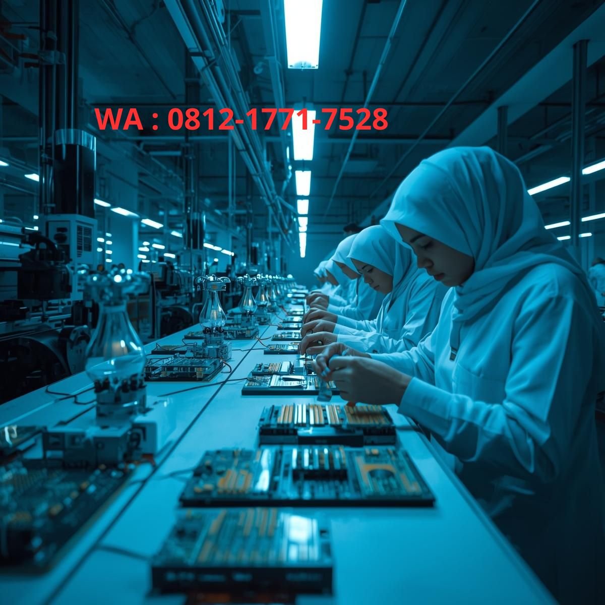  proses produksi lampu led