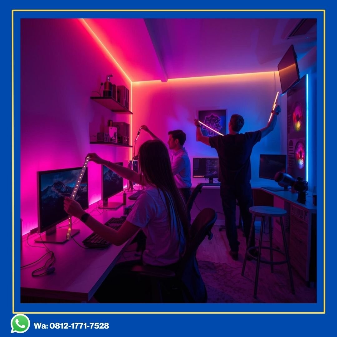 lampu led custom interior rumah