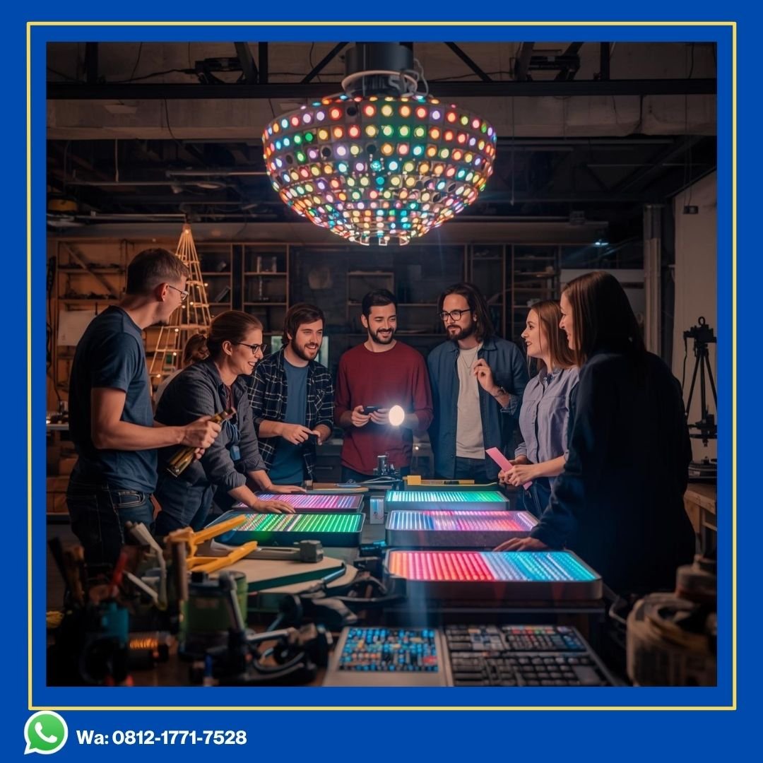 lampu led custom komersial (toko & café)