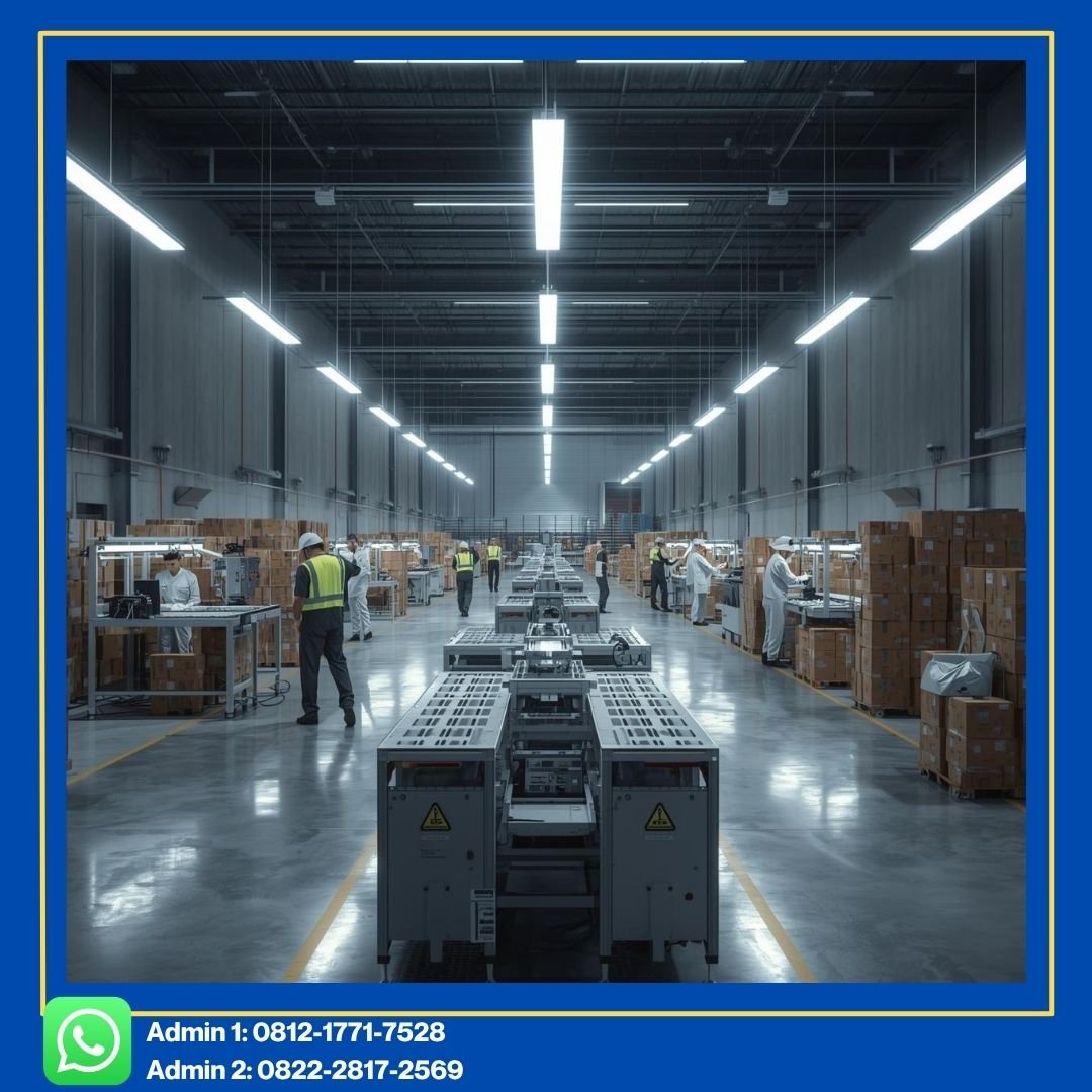 lampu led pabrik untuk gudang