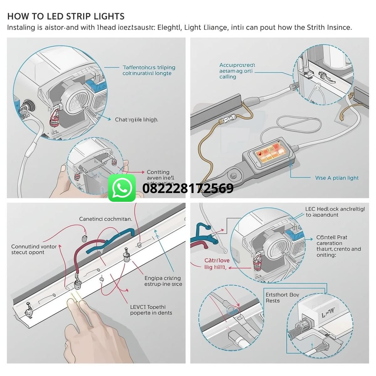 tutorial pemasangan lampu LED bulb rumah
