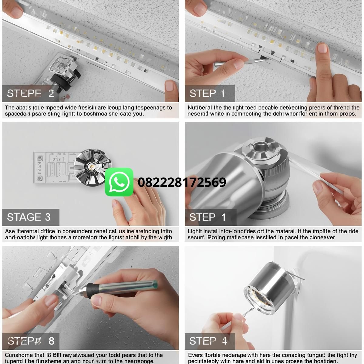 cara sambung driver dan kabel lampu LED