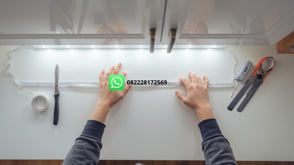 cara memasang lampu led