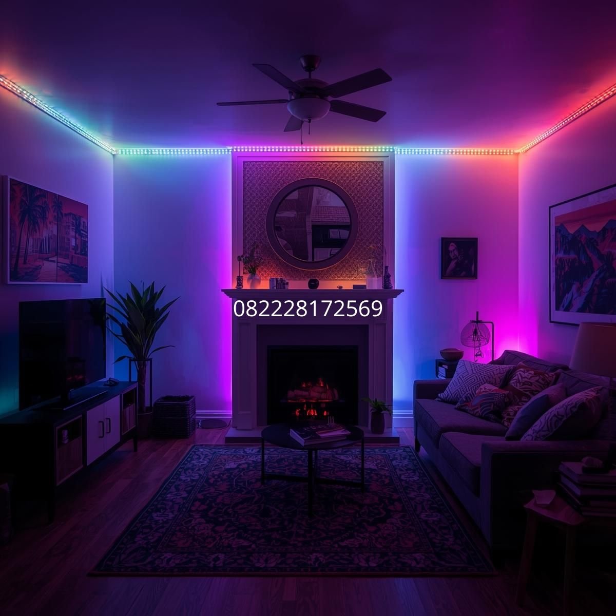 lampu LED strip fleksibel