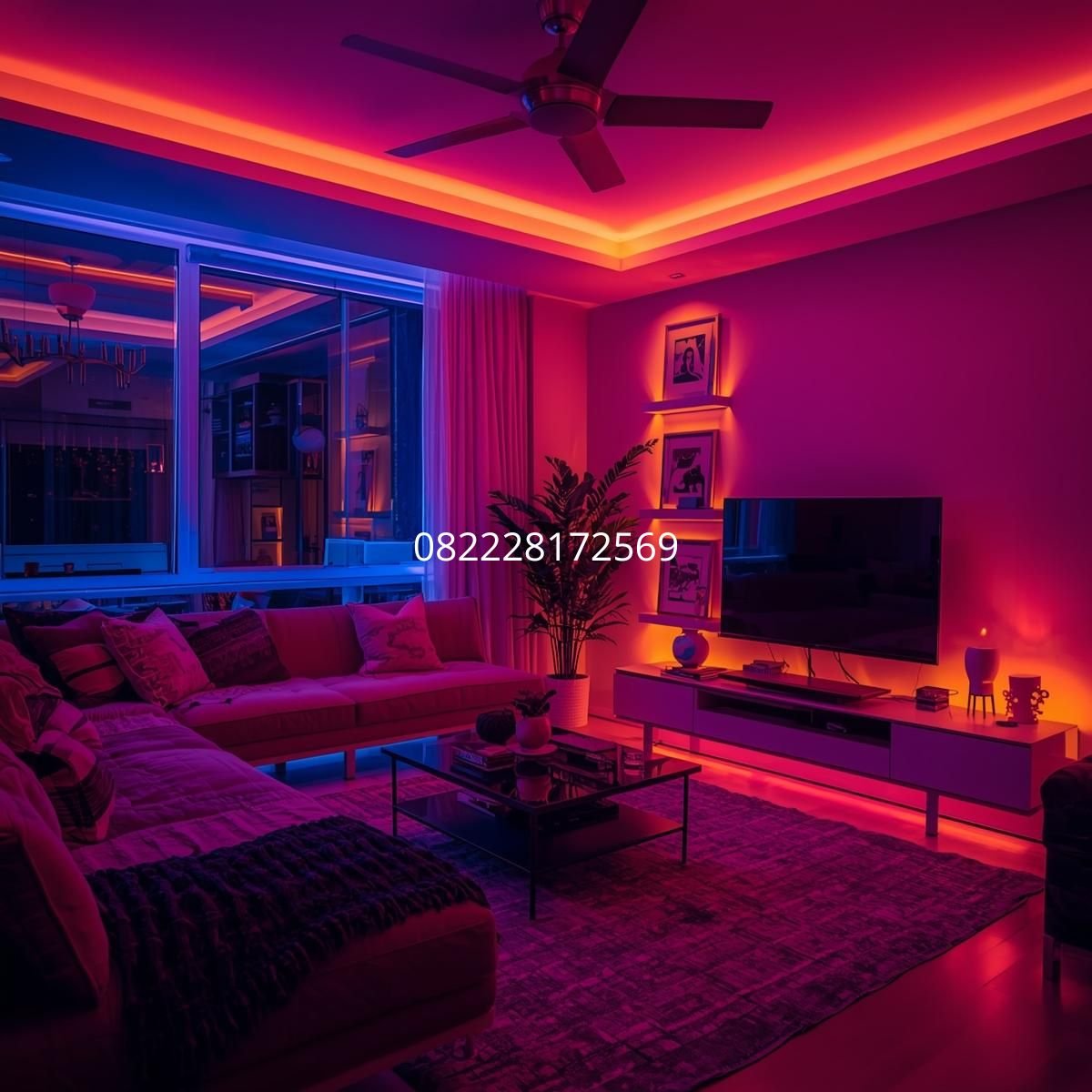 lampu LED strip dekorasi