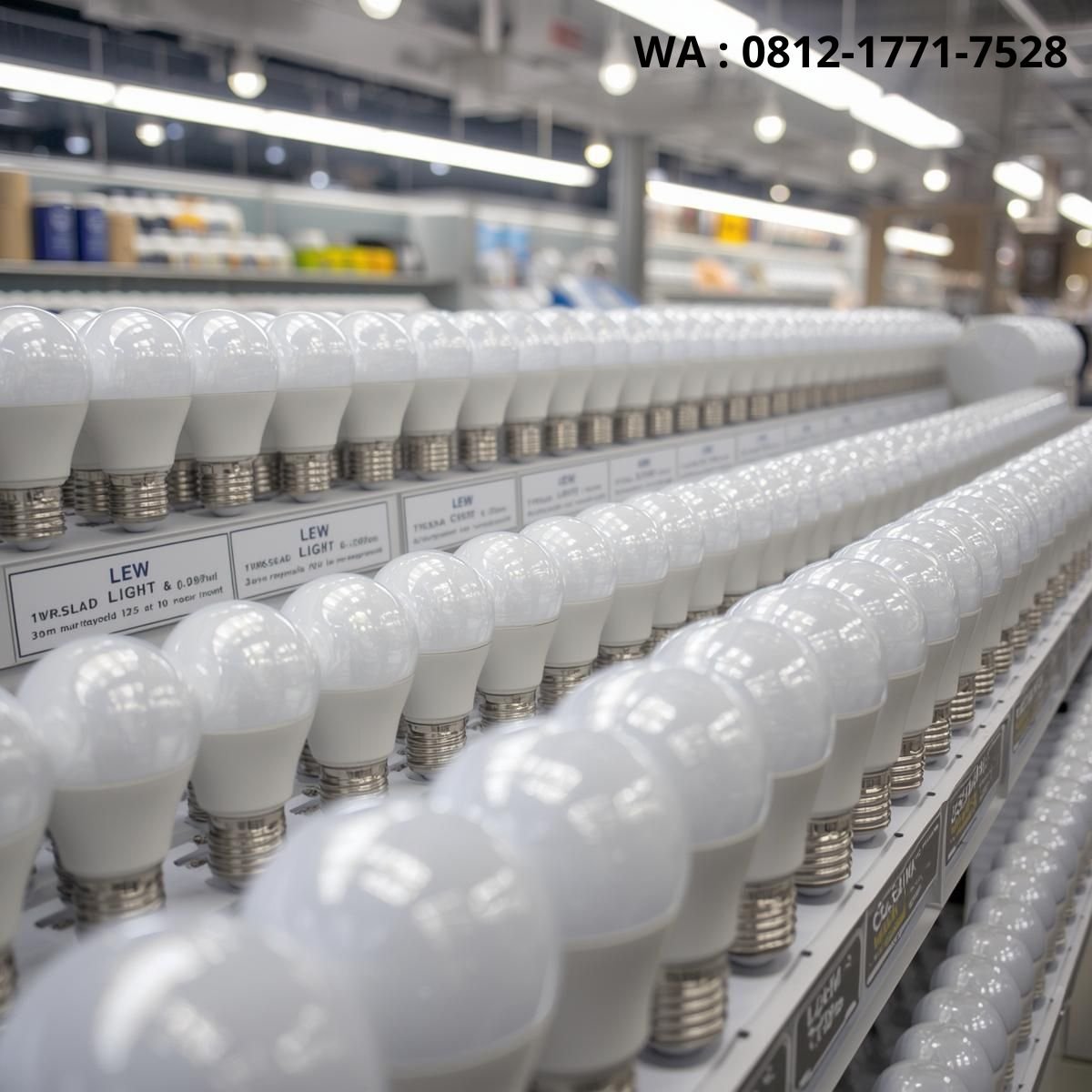 lampu bohlam berjejer