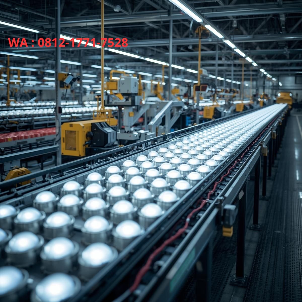 produksi lampu skala besar