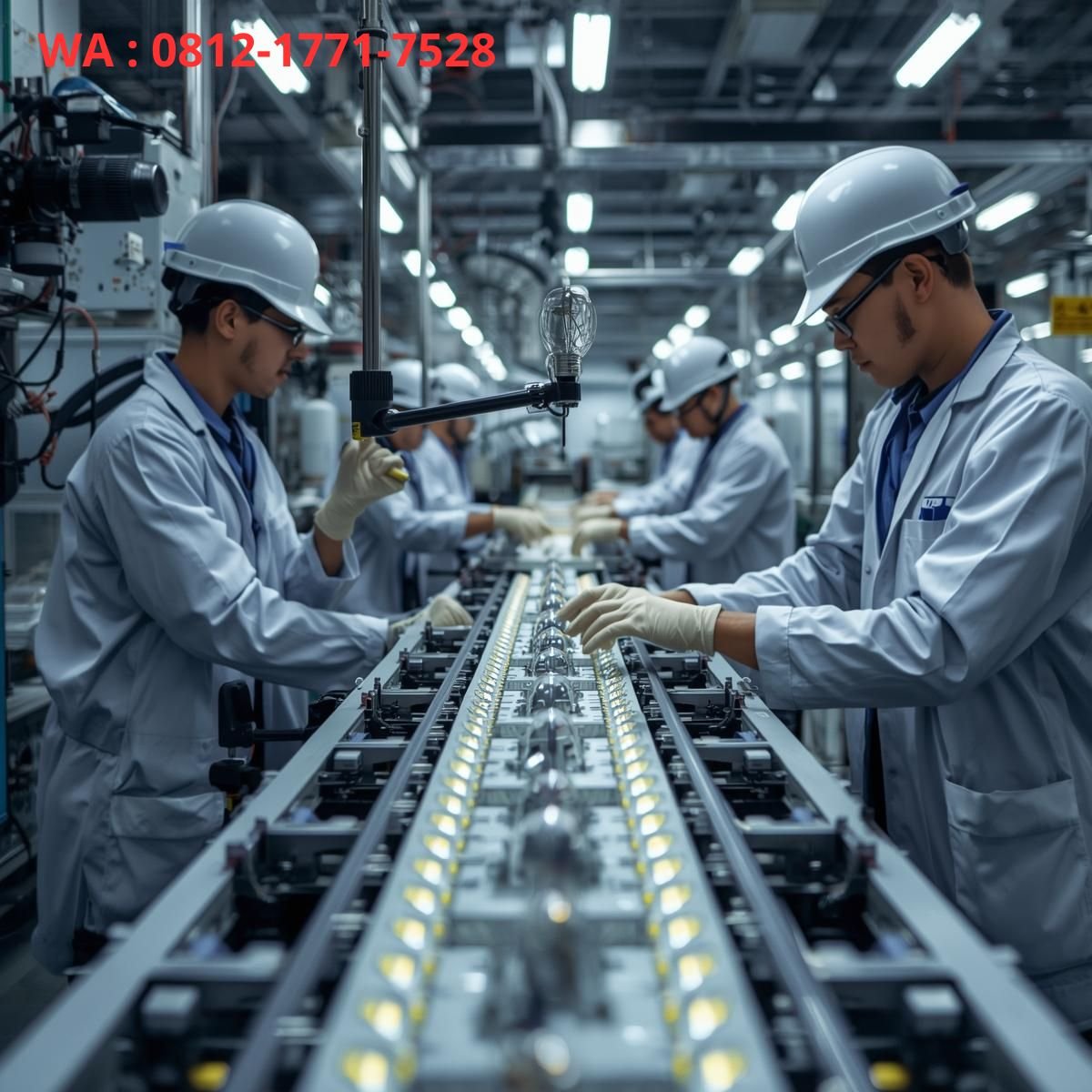 proses produksi lampu led