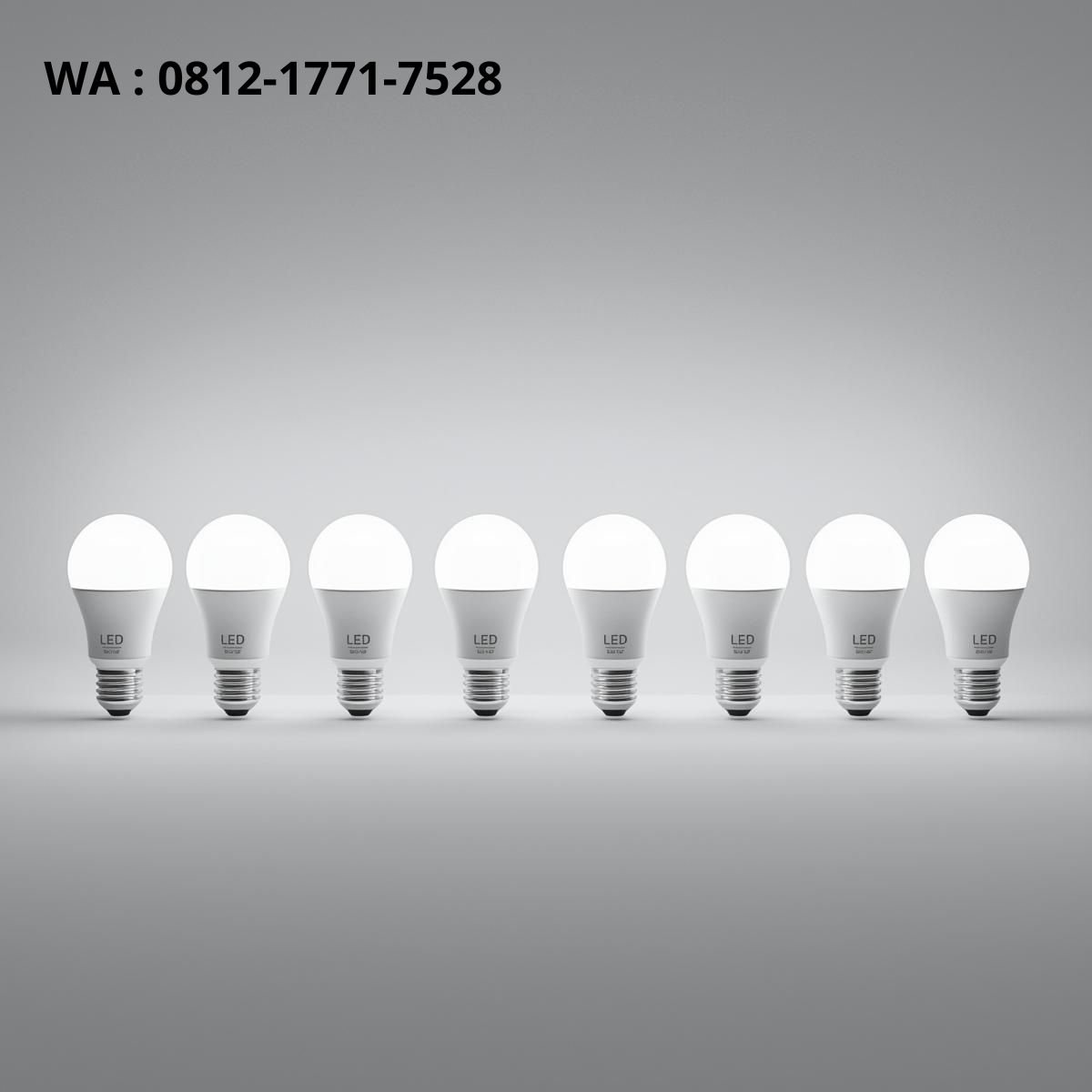 display berjejer lampu