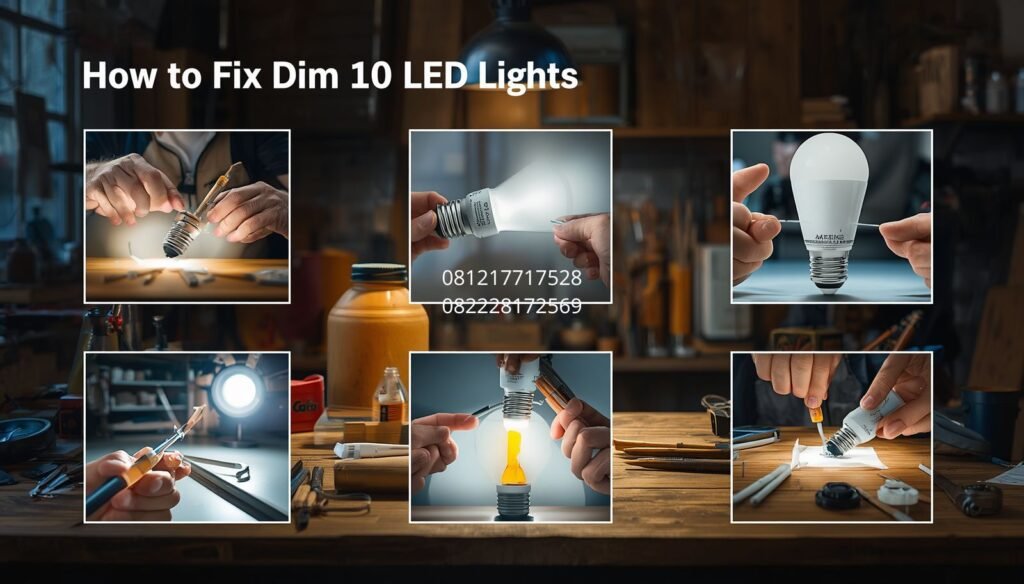 cara memperbaiki lampu LED redup