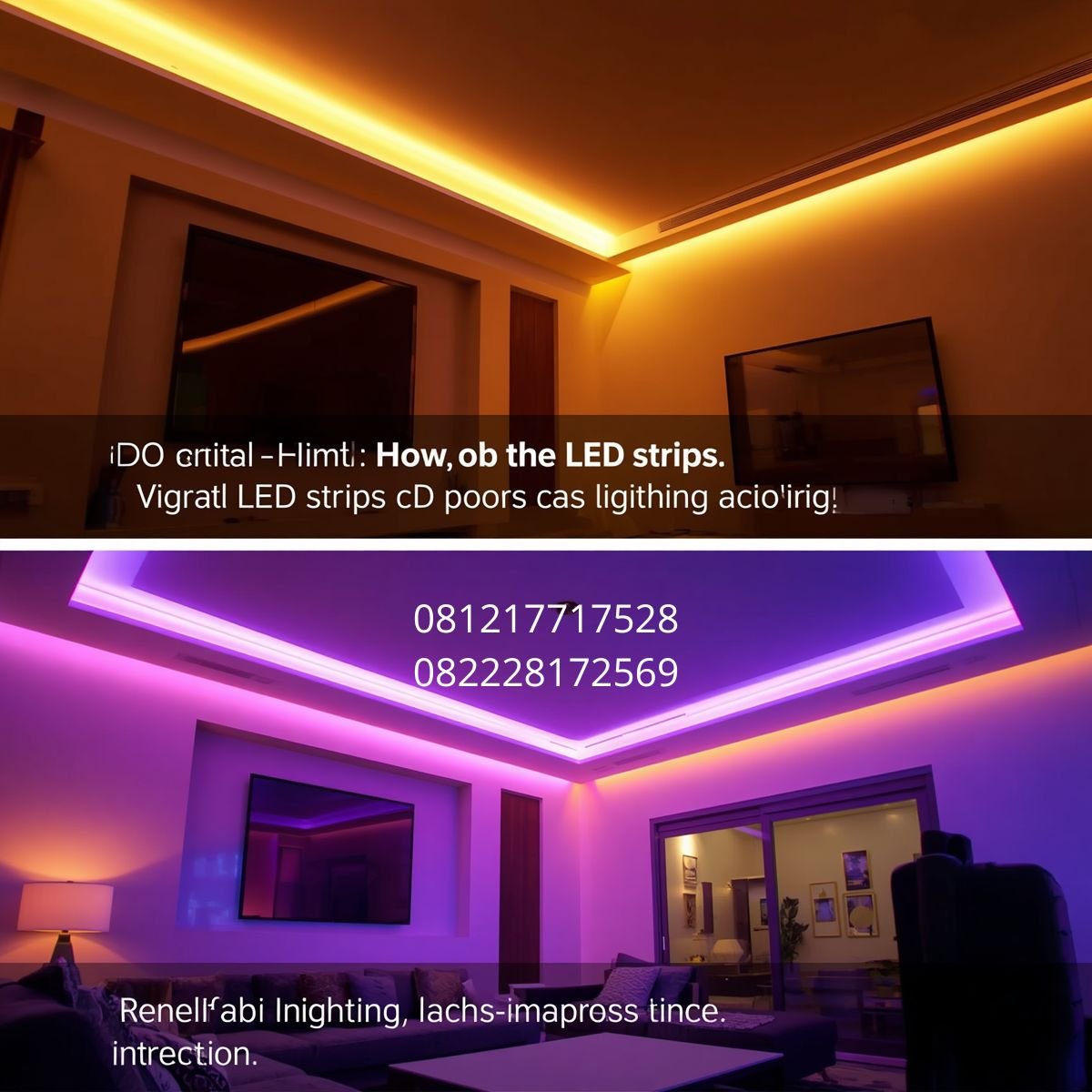 langkah pasang lampu LED