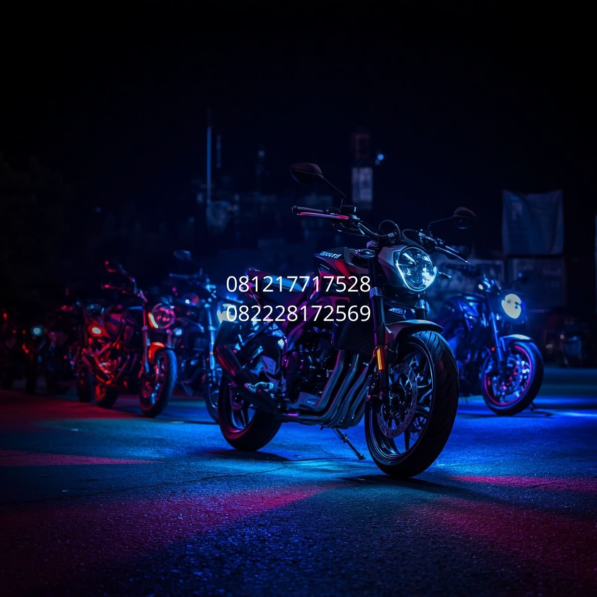 pasang lampu led motor