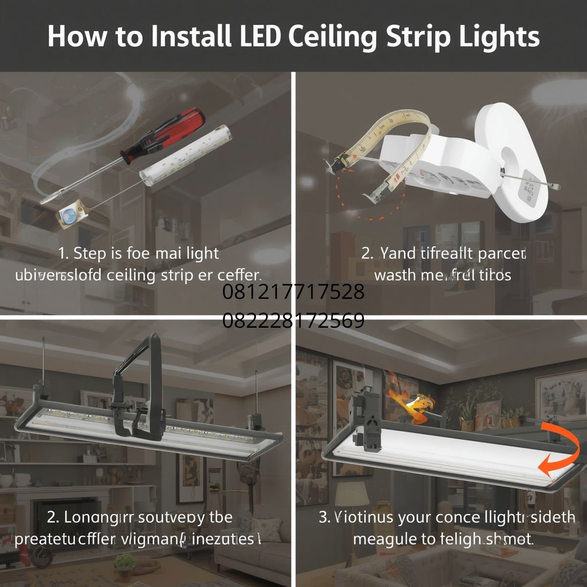 LED strip untuk plafon minimalis