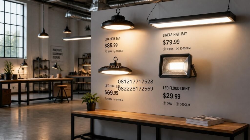 harga lampu penerangan pabrik
