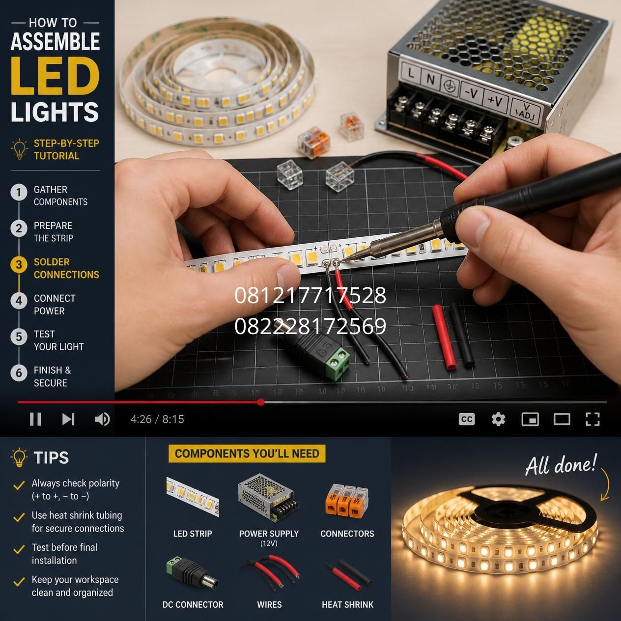 rangkaian lampu LED paralel