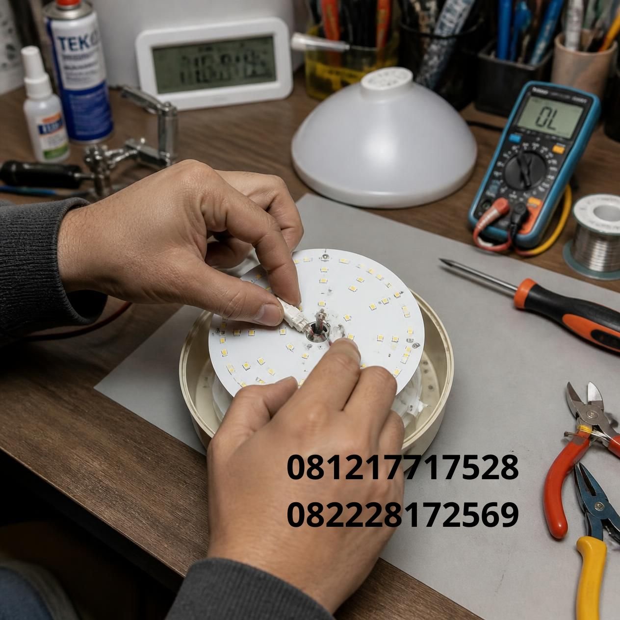 memperbaiki lampu LED mati total