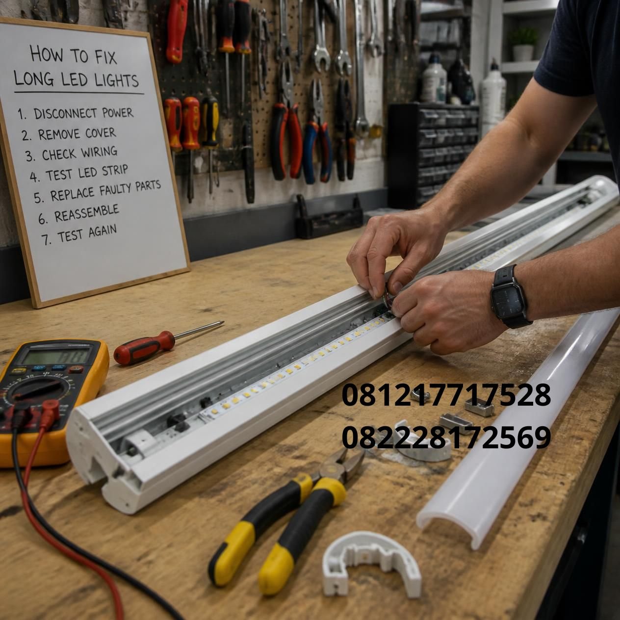 perbaikan lampu LED tube