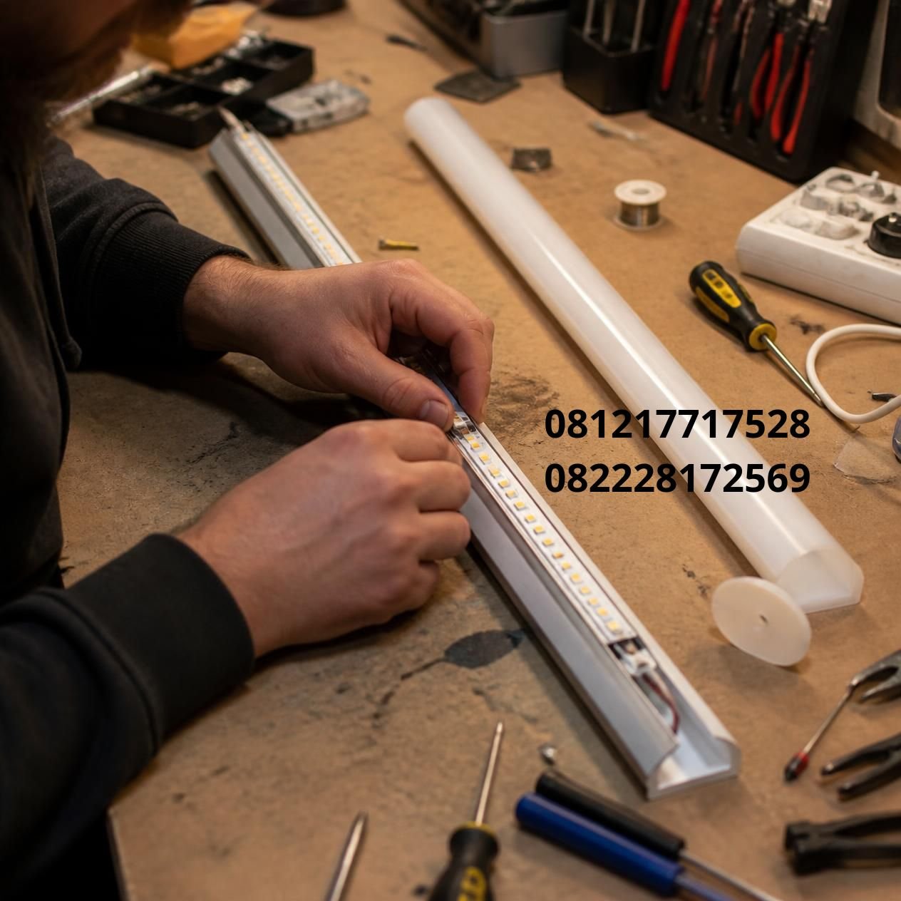 cara servis lampu LED T8