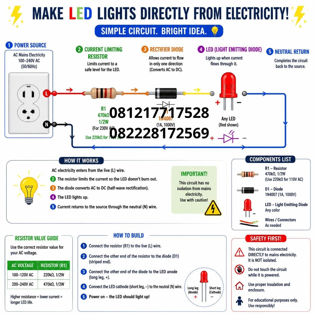 Cara Merakit Lampu LED