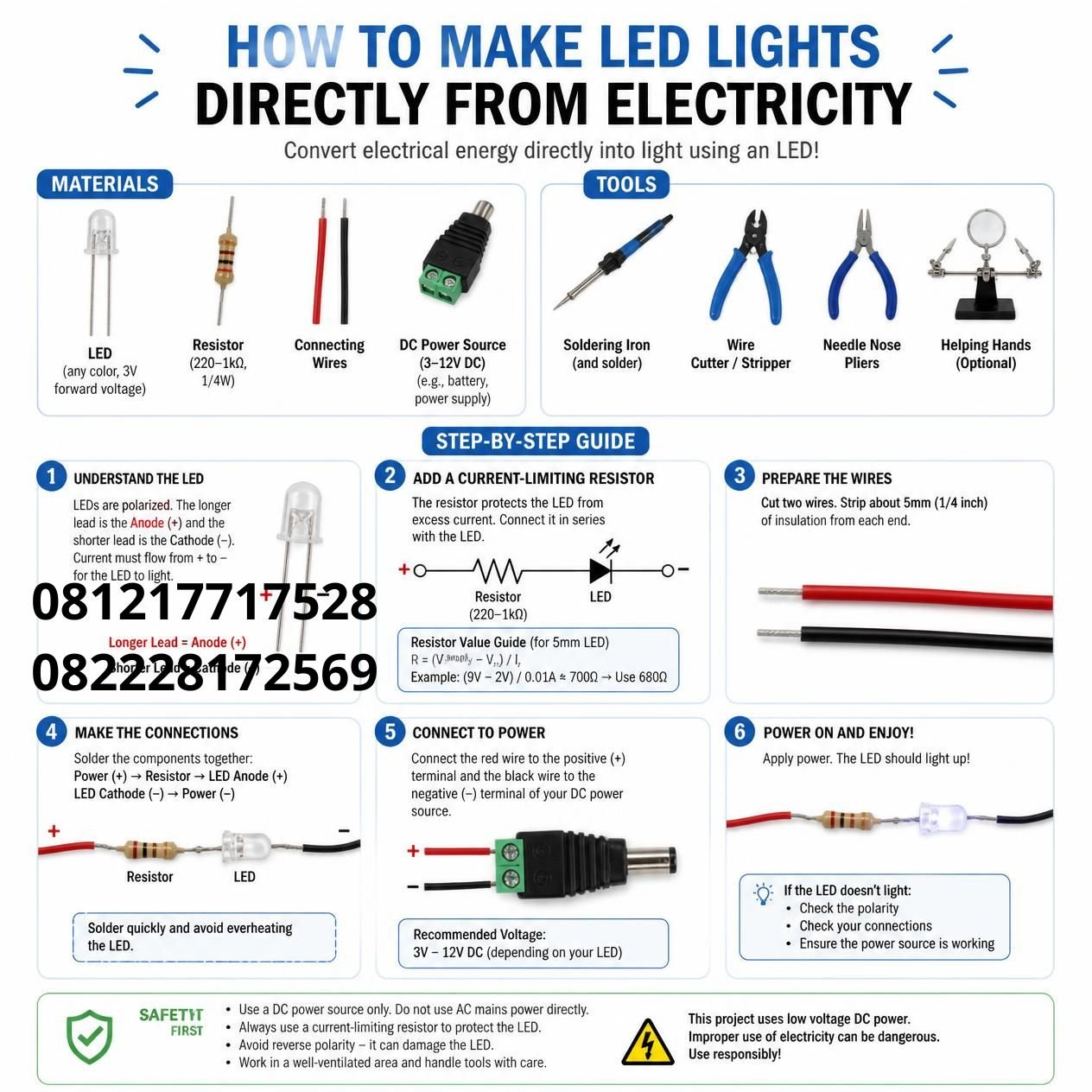 Lampu LED Langsung 220V
