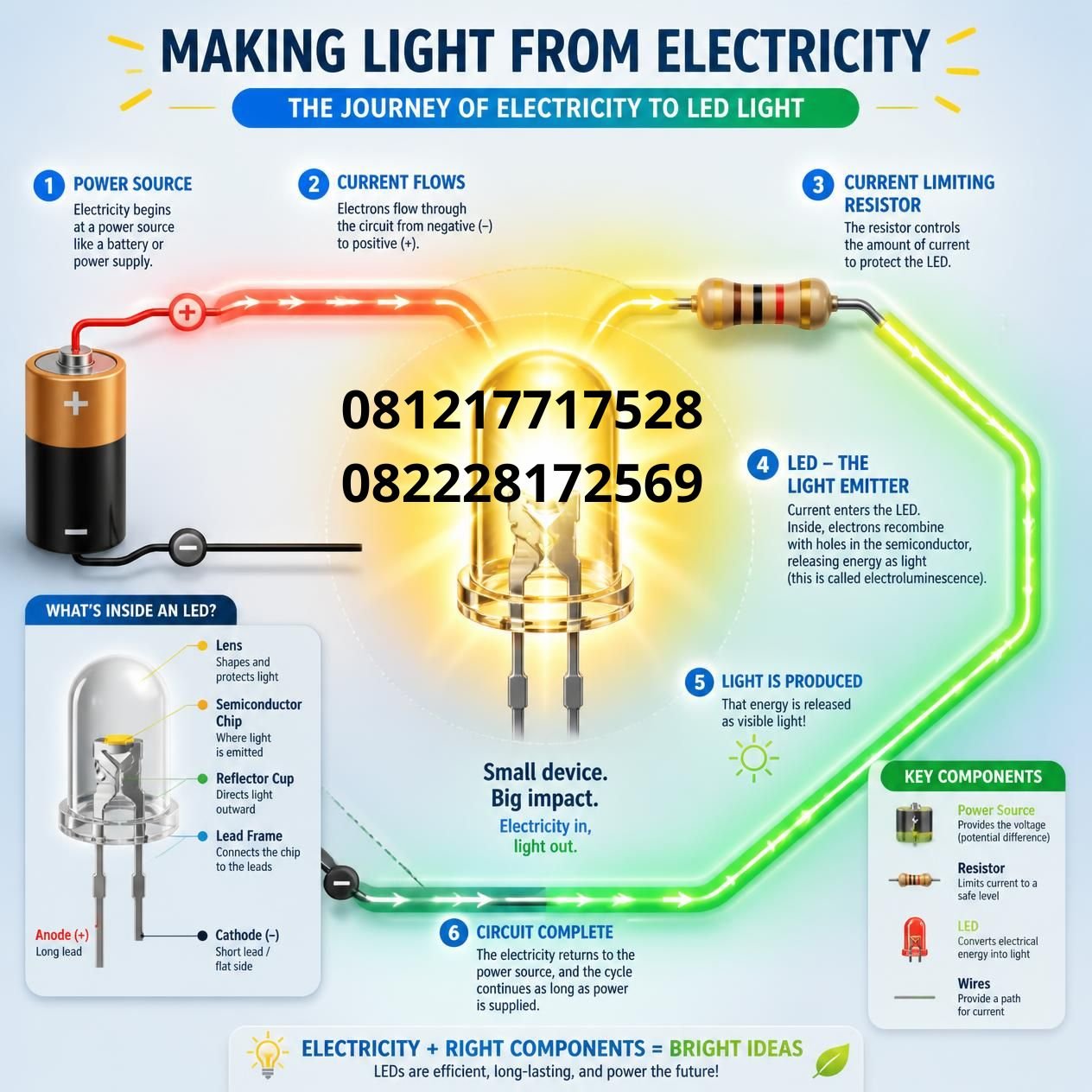 Rangkaian Lampu LED AC