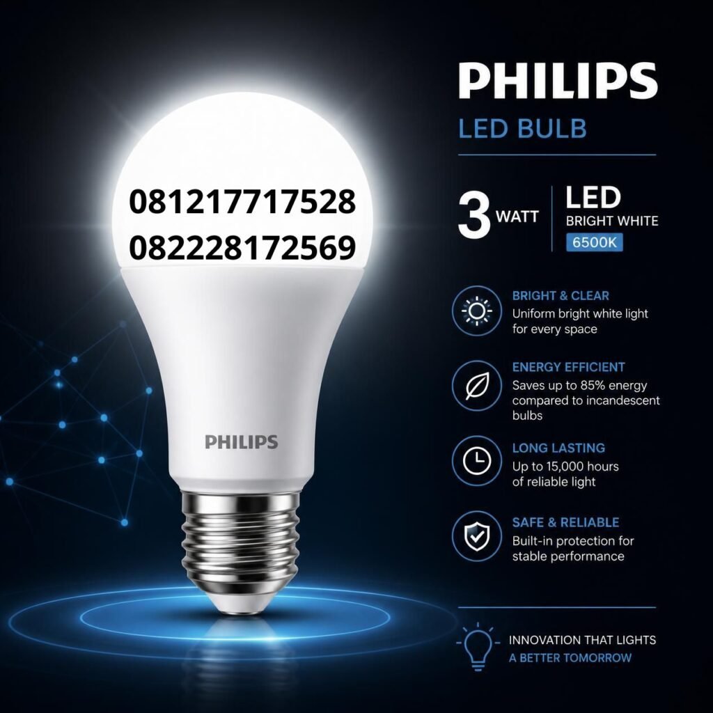 Lampu LED Philips 3 watt murah