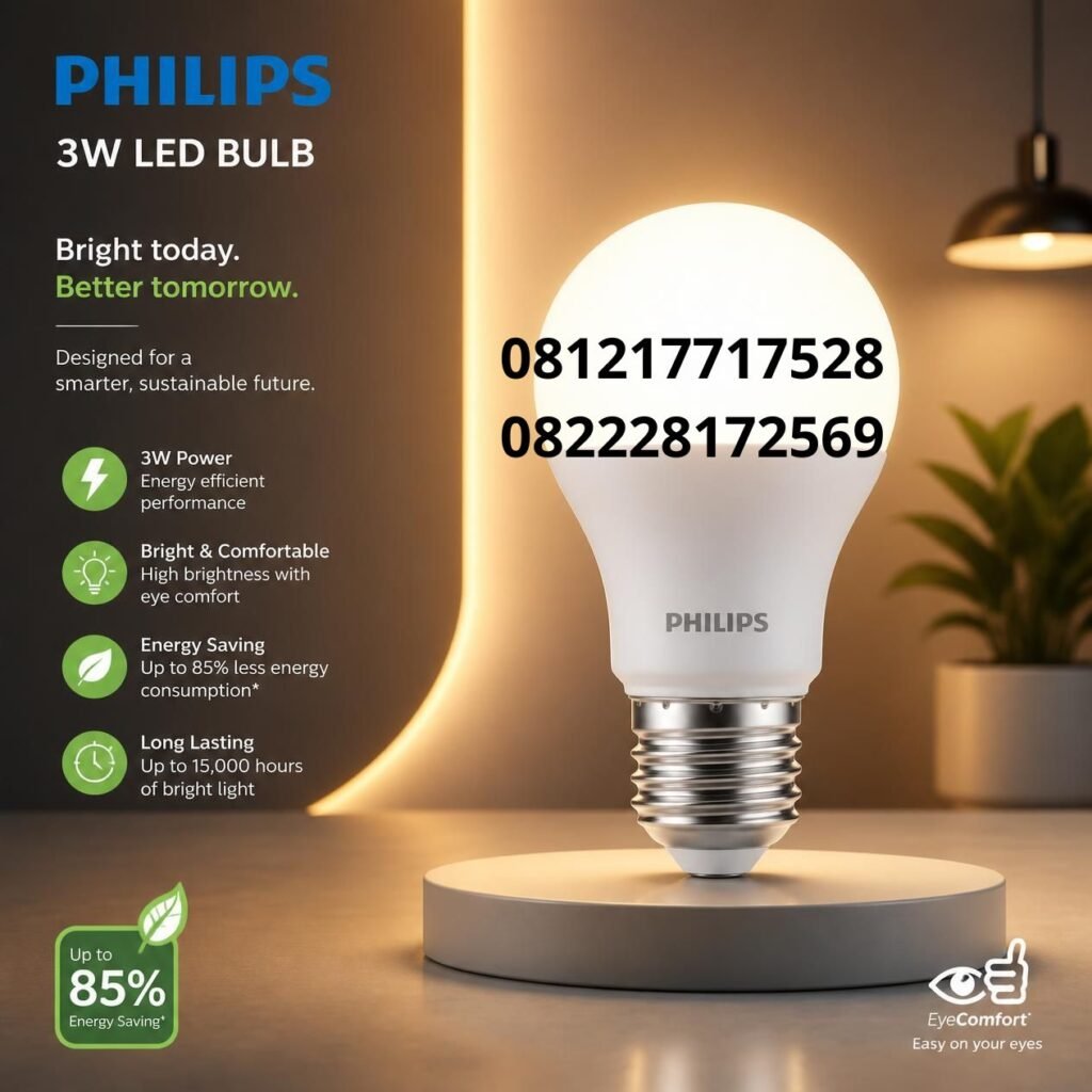 Lampu LED Philips 3 watt