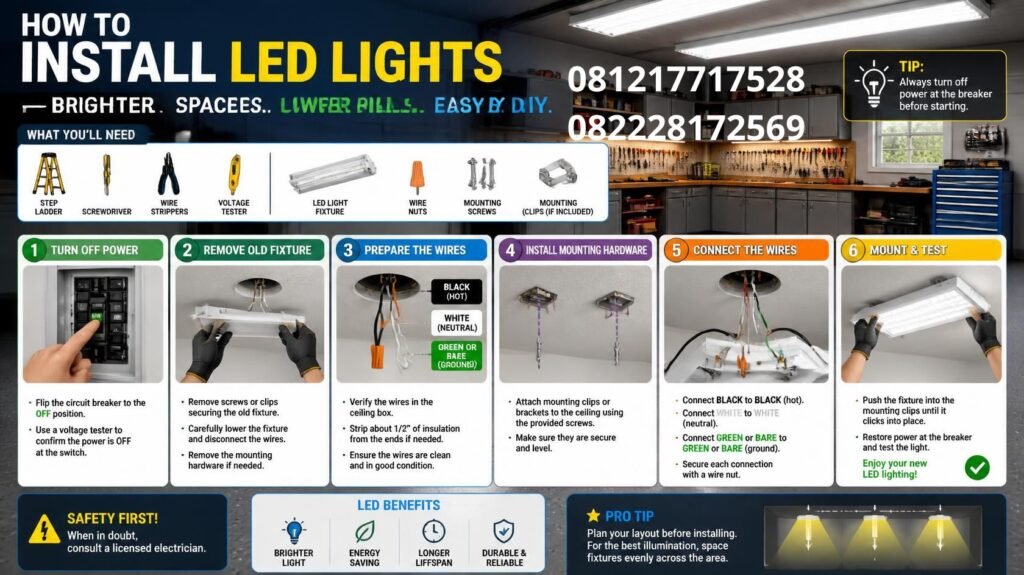 Cara Pasang Lampu LED Agar Aki Tidak Tekor