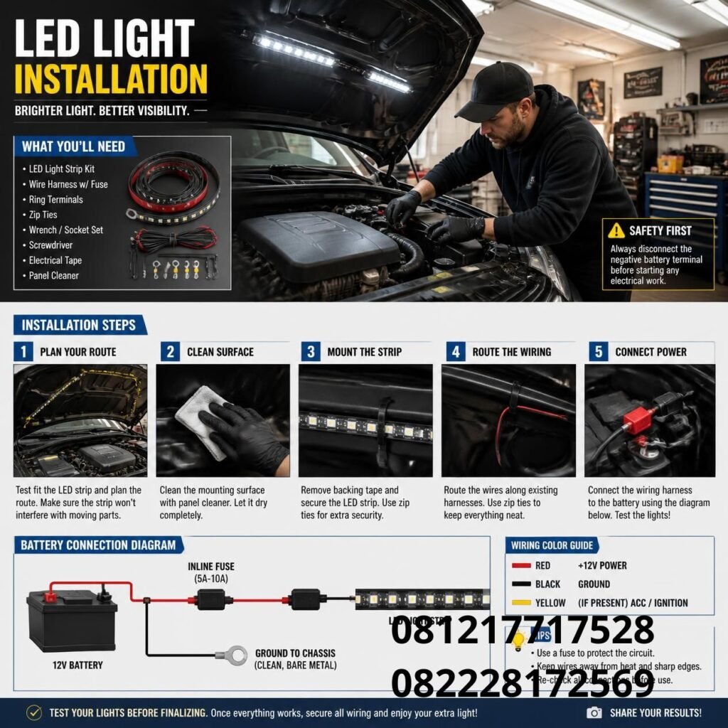 Lampu LED Hemat Aki