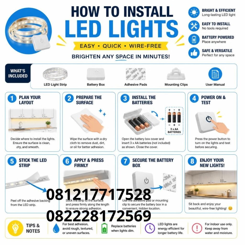 Tips Lampu LED Agar Aki Awet