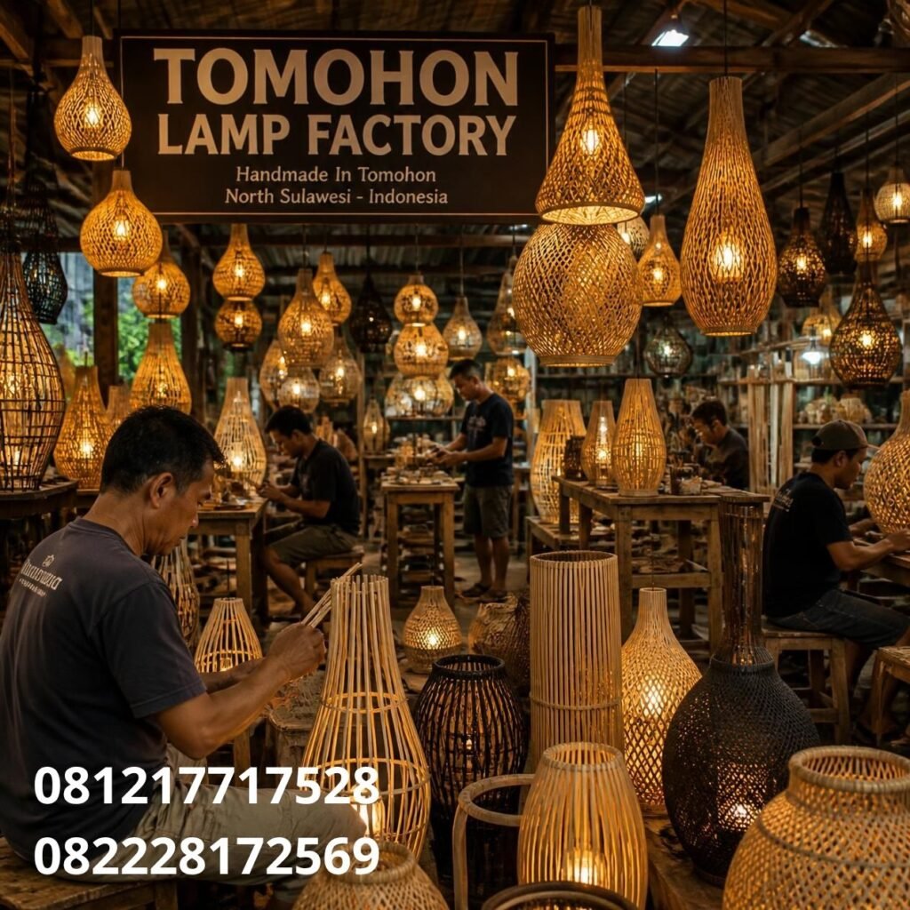 Pabrik lampu di Tomohon
