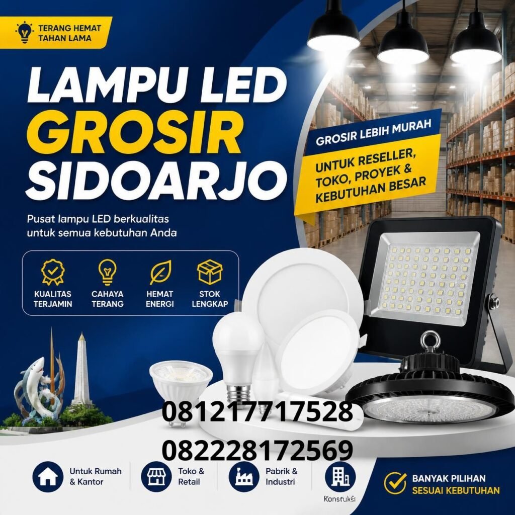 Harga Lampu LED Grosir Sidoarjo