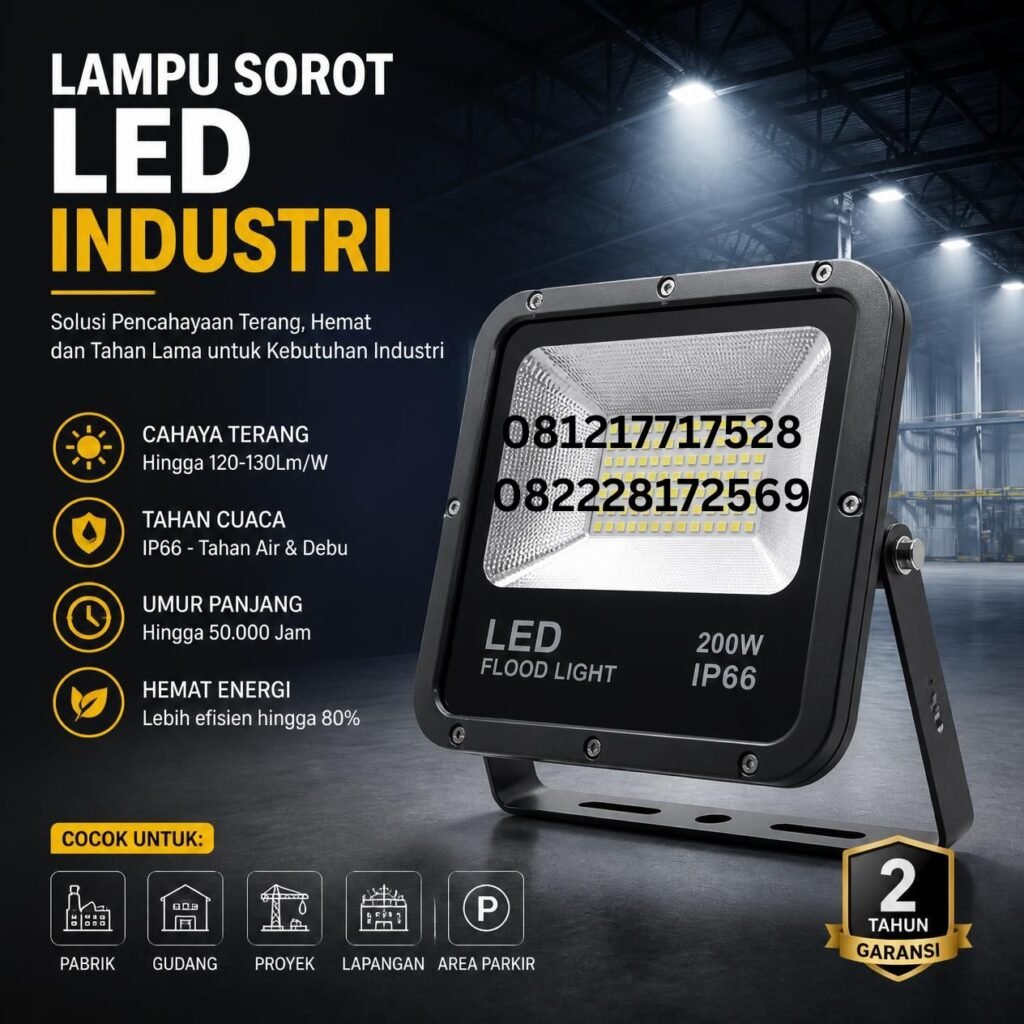 Jual Lampu Sorot LED Industri