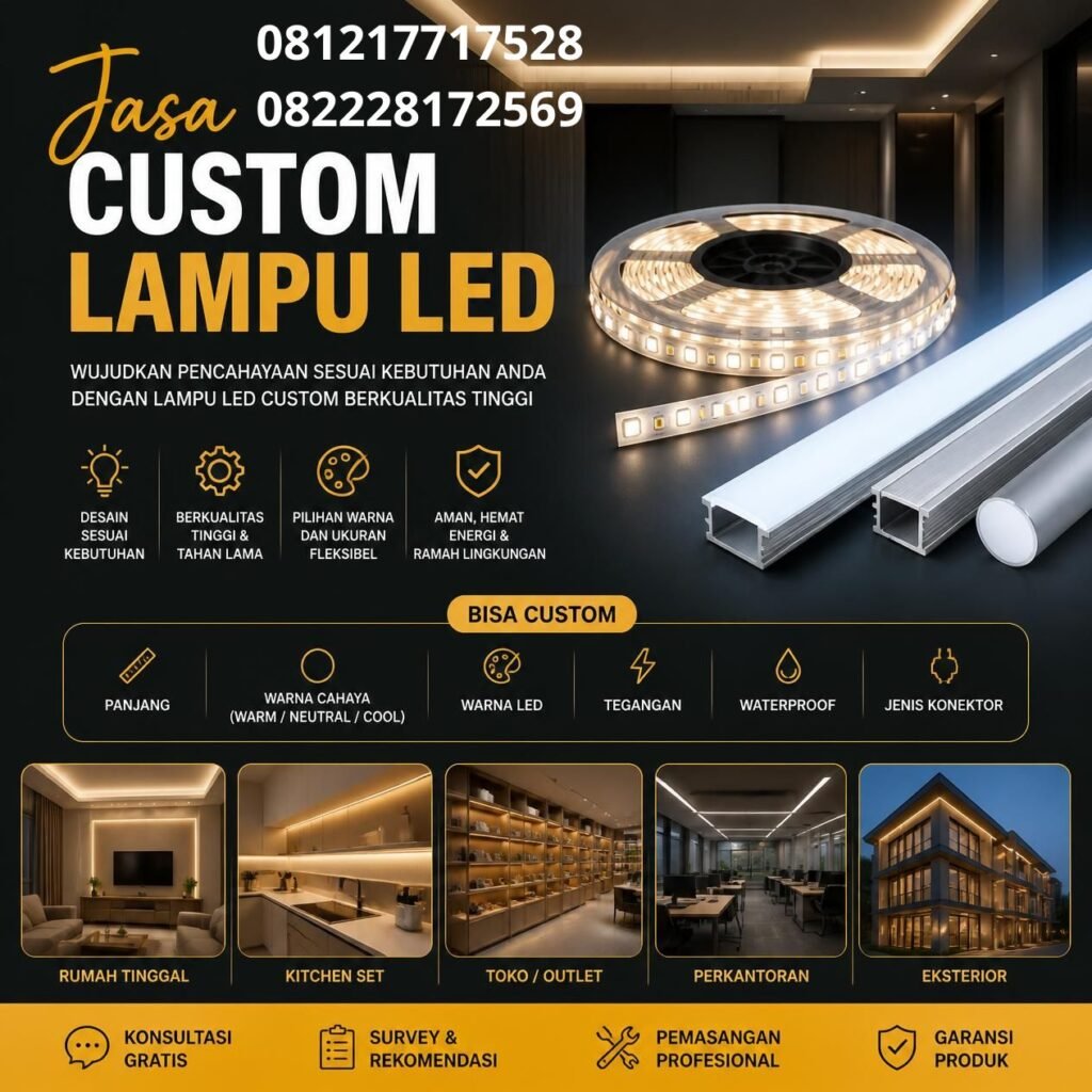 Lampu LED Custom