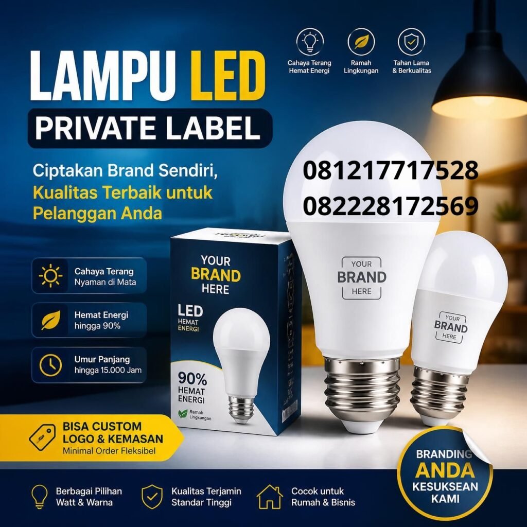 Lampu LED Custom Brand