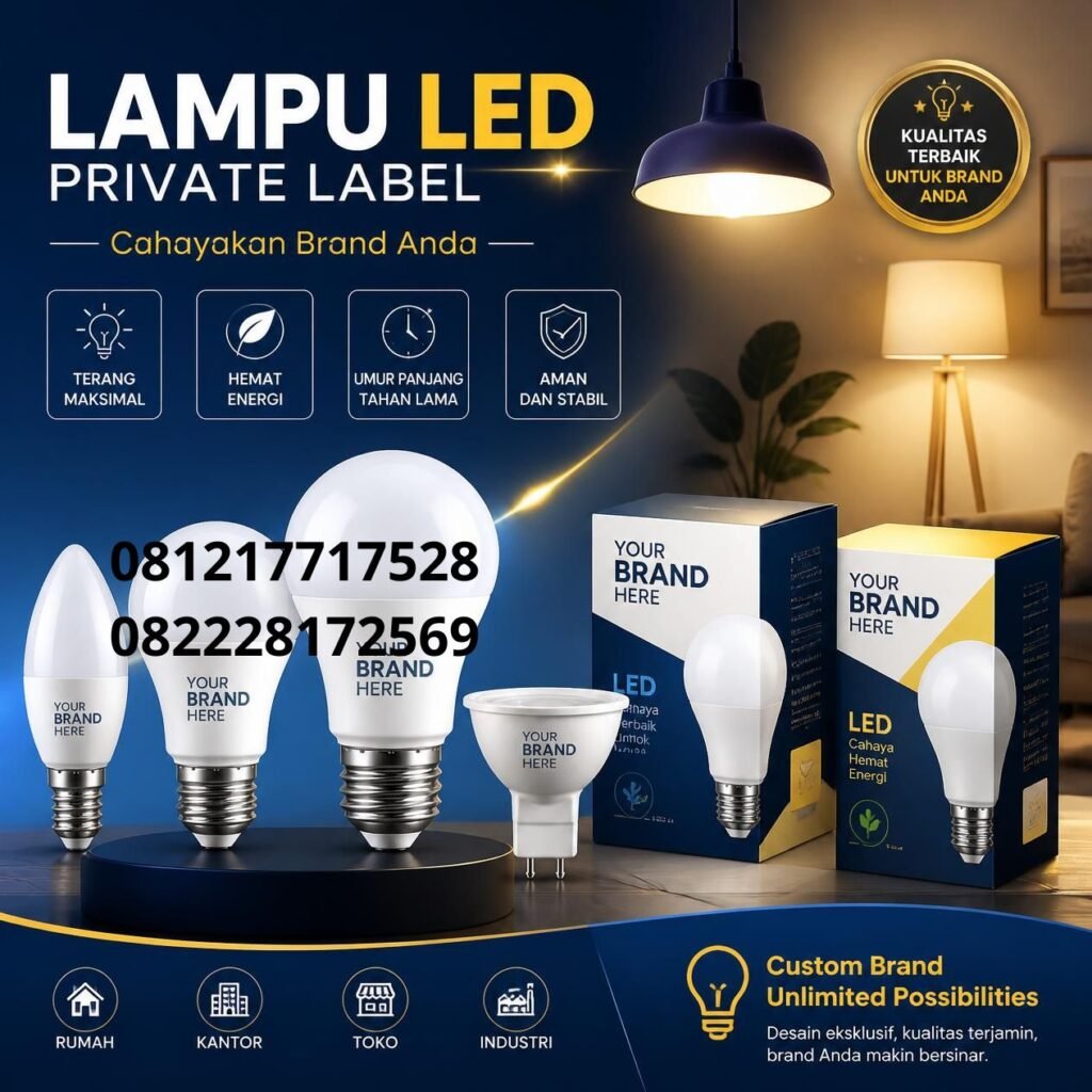 Lampu LED Custom Logo