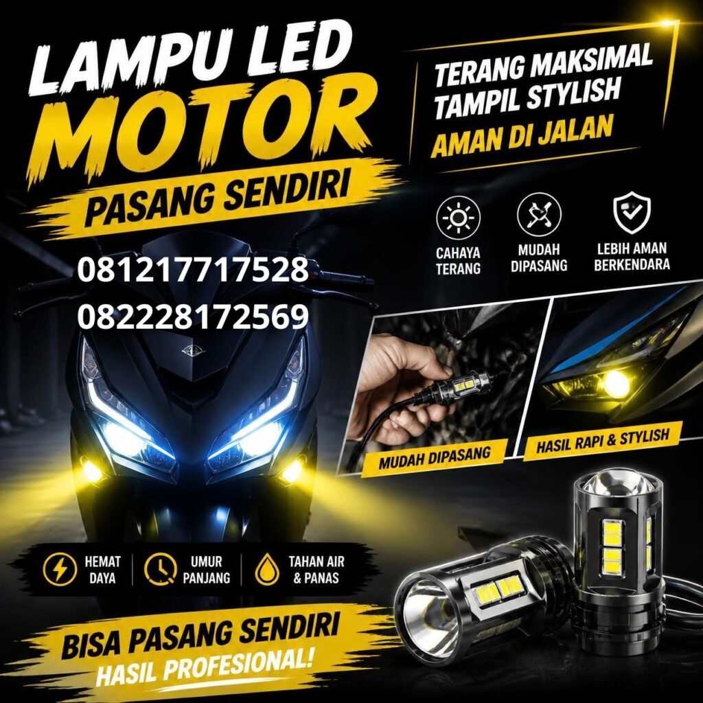 Lampu LED Motor Terang