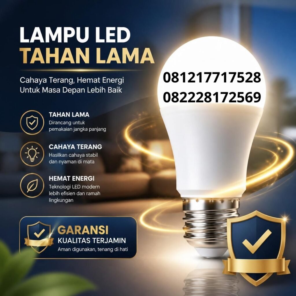 Lampu LED garansi Indonesia