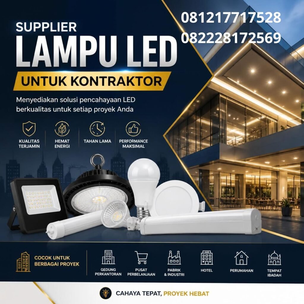 Lampu LED untuk kebutuhan kontraktor