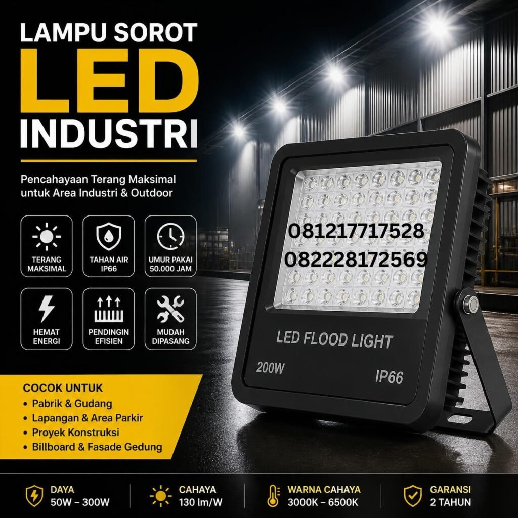 Lampu Sorot LED Pabrik
