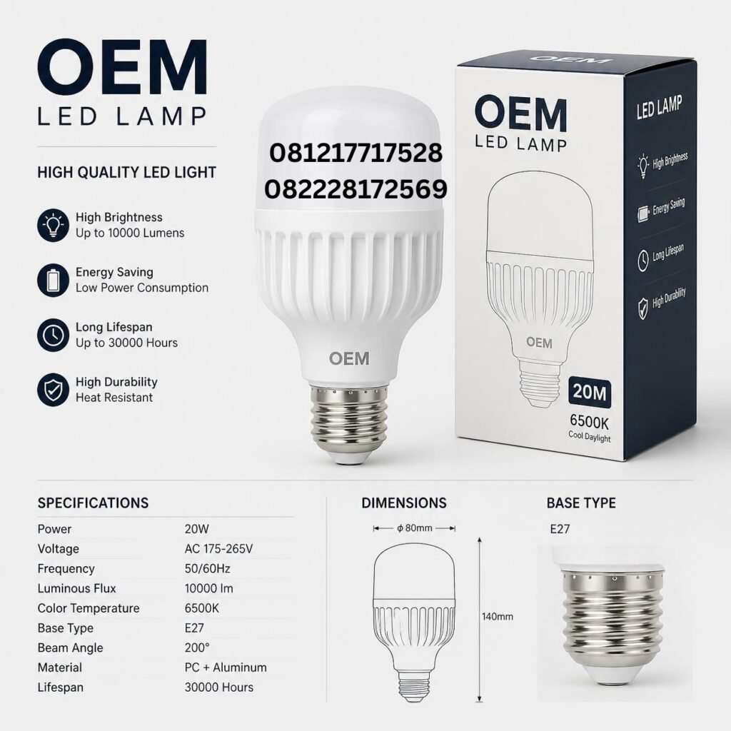 Pabrik OEM Lampu LED