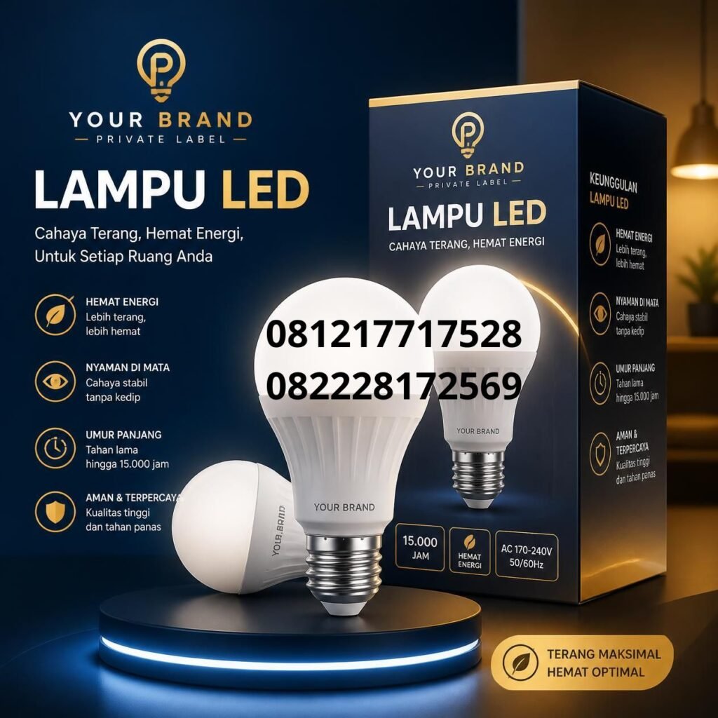 Supplier Lampu LED Private Label