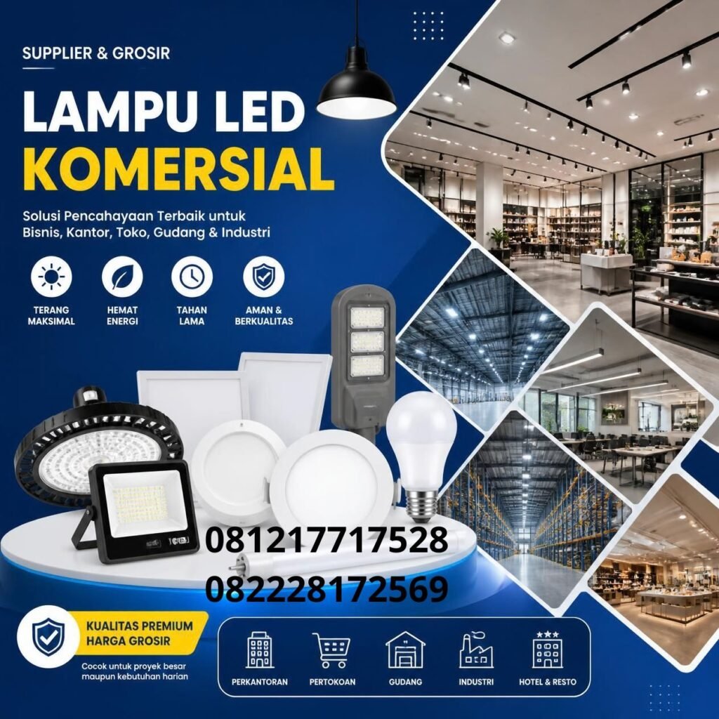 Supplier lampu LED komersial