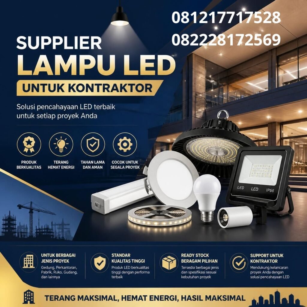 Supplier lampu LED proyek