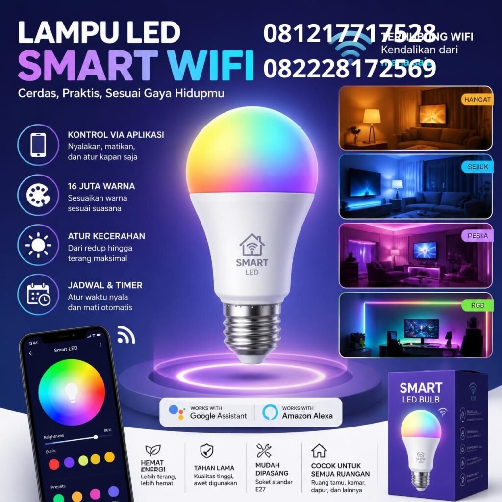Harga lampu LED smart WiFi