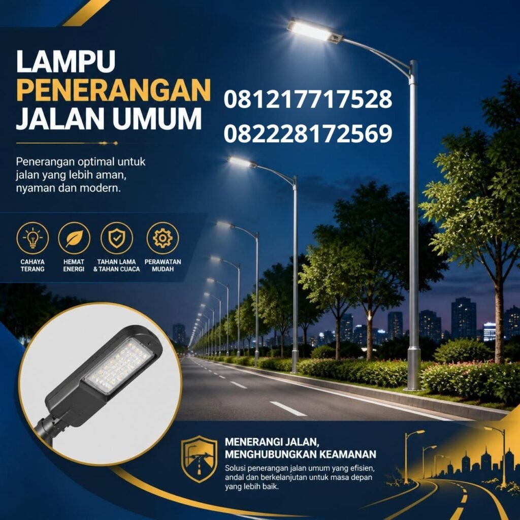 Jual lampu PJU untuk proyek pemerintah