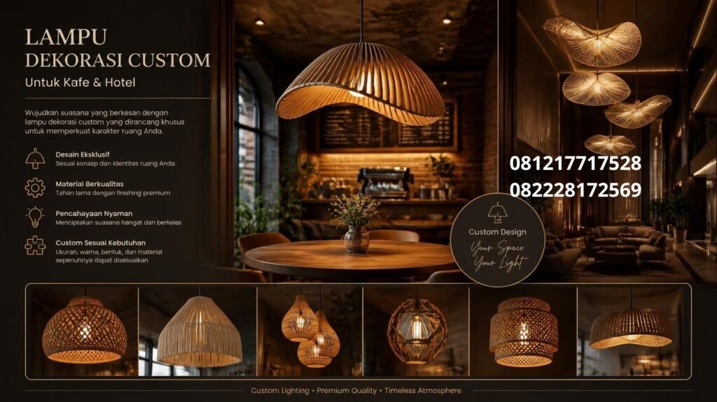 Lampu Dekorasi Custom Untuk Kafe Dan Hotel