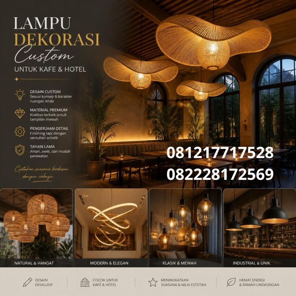 Lampu Dekorasi Hotel Custom